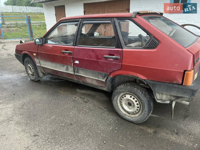 Червоний ВАЗ 2109, об'ємом двигуна 1.5 л та пробігом 200 тис. км за 380 $, фото 1 на Automoto.ua