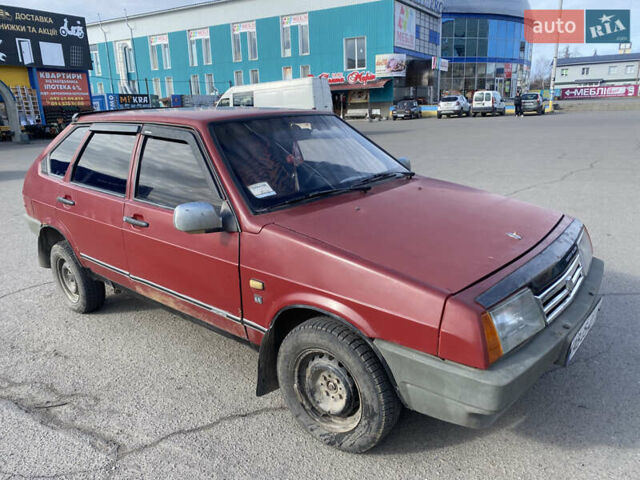 Красный ВАЗ 2109, объемом двигателя 1.29 л и пробегом 195 тыс. км за 550 $, фото 1 на Automoto.ua