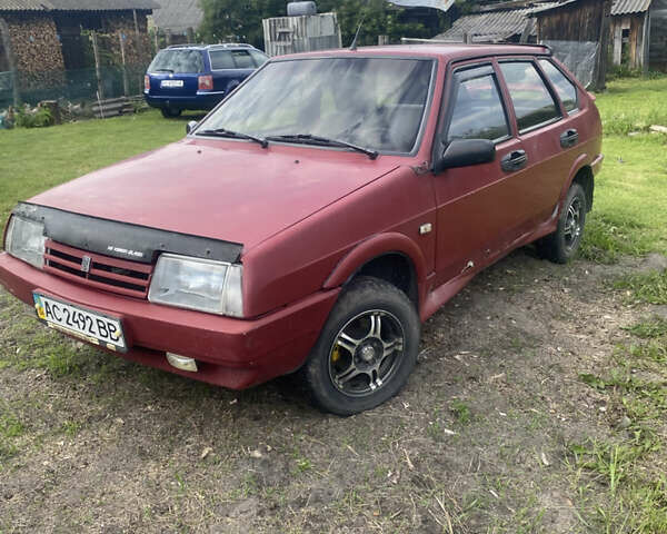 Красный ВАЗ 2109, объемом двигателя 1.3 л и пробегом 60 тыс. км за 650 $, фото 1 на Automoto.ua