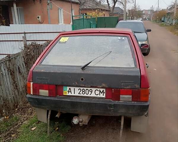 Красный ВАЗ 2109, объемом двигателя 1.5 л и пробегом 287 тыс. км за 900 $, фото 1 на Automoto.ua