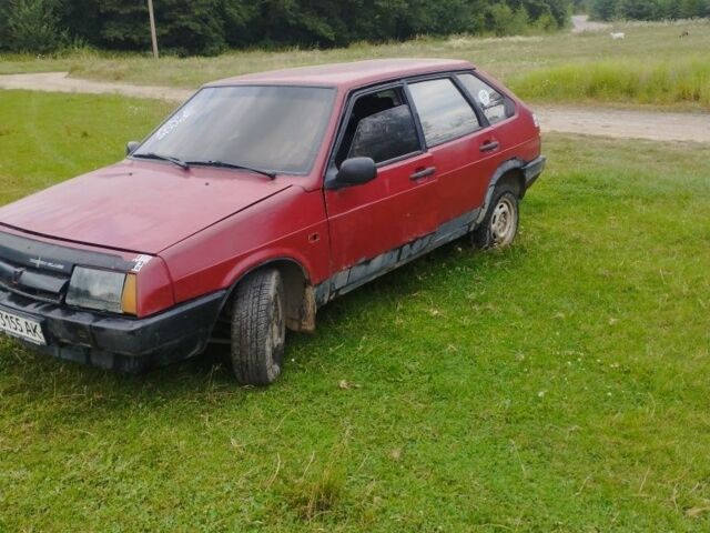 Красный ВАЗ 2109, объемом двигателя 1.3 л и пробегом 52 тыс. км за 560 $, фото 4 на Automoto.ua