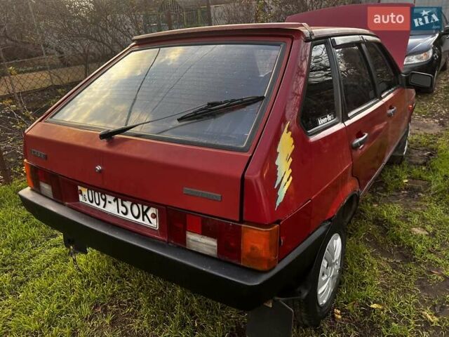 Красный ВАЗ 2109, объемом двигателя 1.5 л и пробегом 250 тыс. км за 1300 $, фото 6 на Automoto.ua