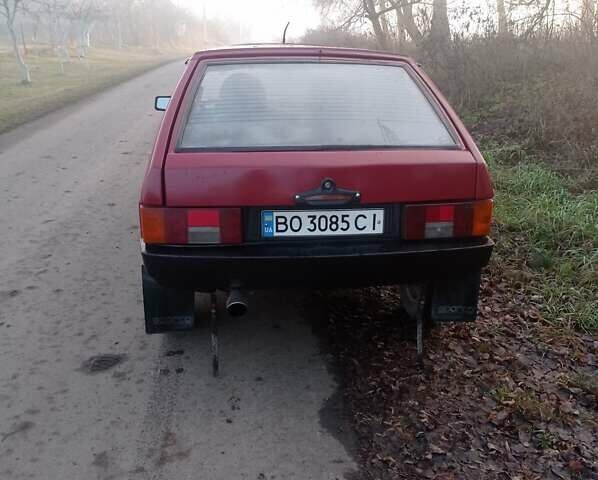 Красный ВАЗ 2109, объемом двигателя 1.3 л и пробегом 90 тыс. км за 750 $, фото 1 на Automoto.ua