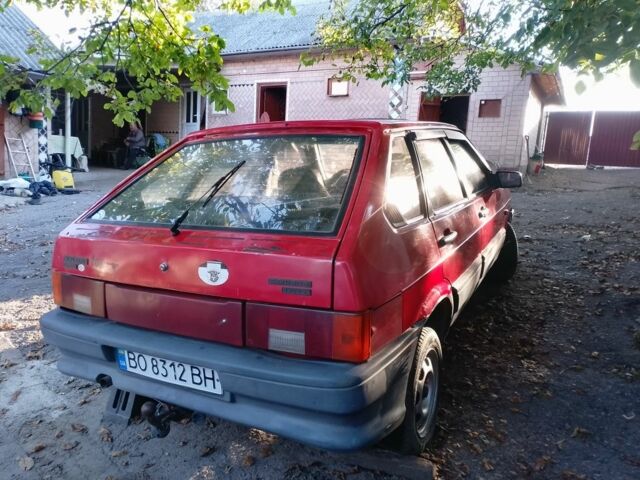 Красный ВАЗ 2109, объемом двигателя 1.3 л и пробегом 99 тыс. км за 600 $, фото 4 на Automoto.ua