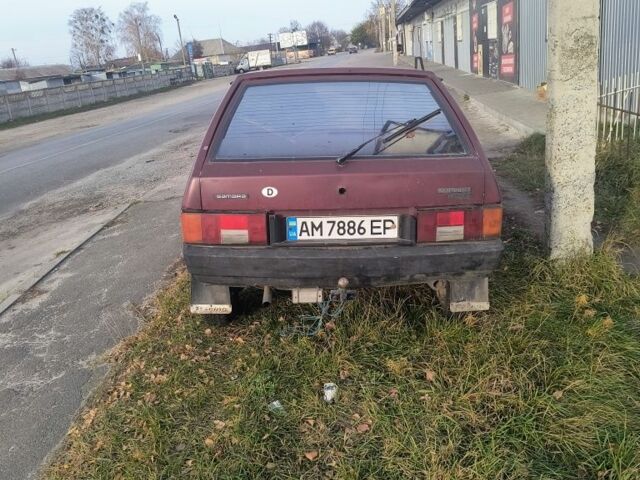 Червоний ВАЗ 2109, об'ємом двигуна 1.3 л та пробігом 95 тис. км за 691 $, фото 1 на Automoto.ua