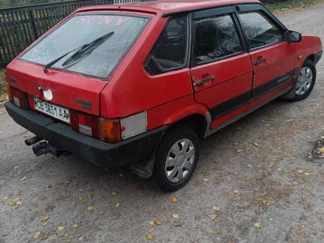 Красный ВАЗ 2109, объемом двигателя 1.3 л и пробегом 77 тыс. км за 1200 $, фото 5 на Automoto.ua