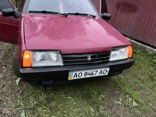 Красный ВАЗ 2109, объемом двигателя 1.5 л и пробегом 2 тыс. км за 850 $, фото 1 на Automoto.ua