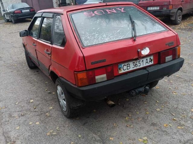 Красный ВАЗ 2109, объемом двигателя 1.3 л и пробегом 77 тыс. км за 1200 $, фото 3 на Automoto.ua