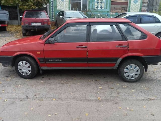Красный ВАЗ 2109, объемом двигателя 1.3 л и пробегом 77 тыс. км за 1200 $, фото 1 на Automoto.ua