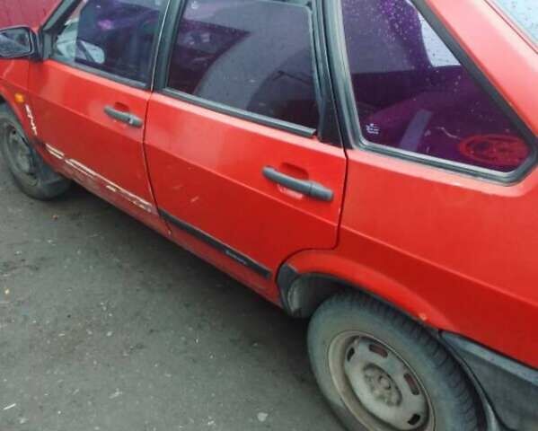 Красный ВАЗ 2109, объемом двигателя 1.29 л и пробегом 80 тыс. км за 1300 $, фото 6 на Automoto.ua