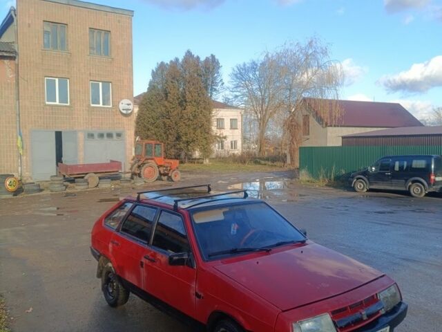 Красный ВАЗ 2109, объемом двигателя 1.3 л и пробегом 99 тыс. км за 480 $, фото 1 на Automoto.ua