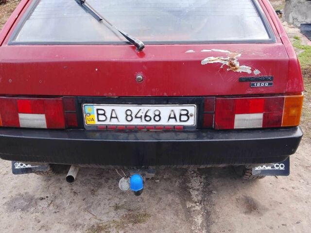 ВАЗ 2109 1993 в Кропивницком (Кировограде) на Automoto.ua Красный ВАЗ 2109, объемом двигателя 1.5 л и пробегом 200 тыс. км за 600 $, фото 4 на Automoto.ua