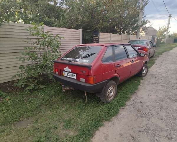 Красный ВАЗ 2109, объемом двигателя 1.3 л и пробегом 1 тыс. км за 1200 $, фото 1 на Automoto.ua