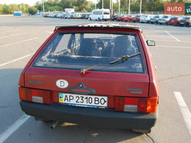 Красный ВАЗ 2109, объемом двигателя 1.5 л и пробегом 308 тыс. км за 850 $, фото 1 на Automoto.ua