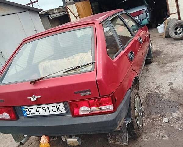 Червоний ВАЗ 2109, об'ємом двигуна 1.29 л та пробігом 250 тис. км за 1000 $, фото 3 на Automoto.ua
