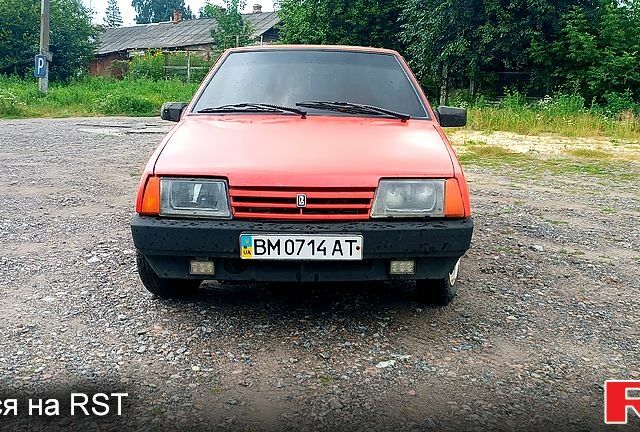 Красный ВАЗ 2109, объемом двигателя 1.5 л и пробегом 110 тыс. км за 1000 $, фото 1 на Automoto.ua