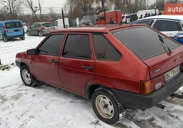 Красный ВАЗ 2109, объемом двигателя 1.5 л и пробегом 186 тыс. км за 1200 $, фото 3 на Automoto.ua