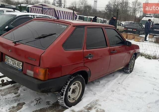 Красный ВАЗ 2109, объемом двигателя 1.5 л и пробегом 186 тыс. км за 1200 $, фото 4 на Automoto.ua