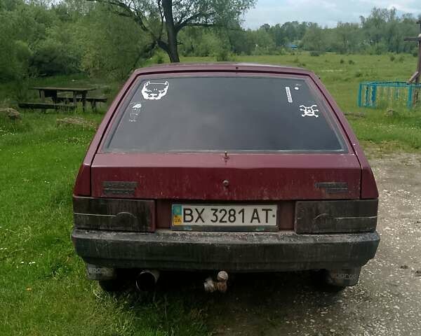 Красный ВАЗ 2109, объемом двигателя 1.5 л и пробегом 100 тыс. км за 650 $, фото 1 на Automoto.ua