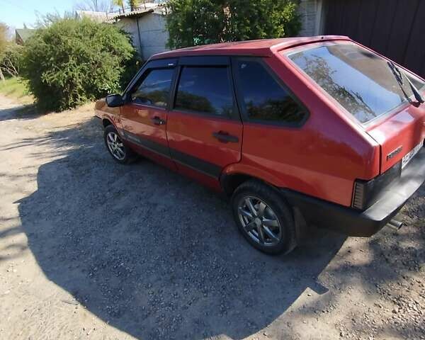 Красный ВАЗ 2109, объемом двигателя 1.5 л и пробегом 70 тыс. км за 1200 $, фото 4 на Automoto.ua