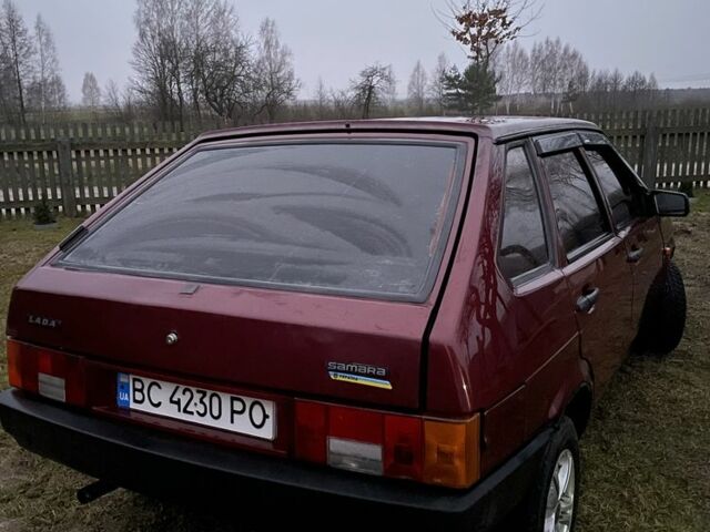 Красный ВАЗ 2109, объемом двигателя 1.5 л и пробегом 150 тыс. км за 1000 $, фото 1 на Automoto.ua