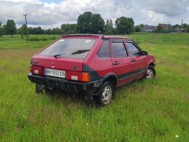 Красный ВАЗ 2109, объемом двигателя 1.5 л и пробегом 168 тыс. км за 1650 $, фото 2 на Automoto.ua