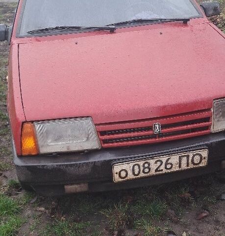 Красный ВАЗ 2109, объемом двигателя 1 л и пробегом 100 тыс. км за 1064 $, фото 1 на Automoto.ua