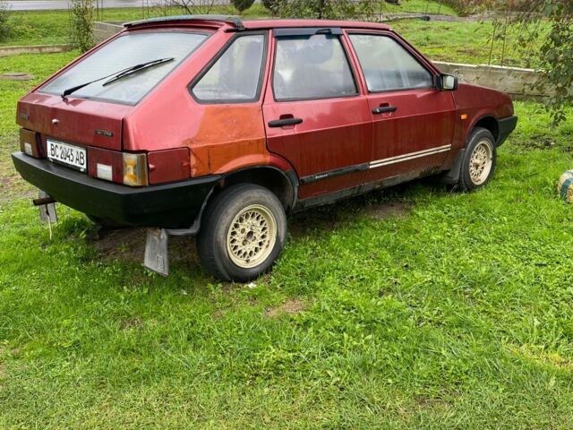 Красный ВАЗ 2109, объемом двигателя 1.3 л и пробегом 2 тыс. км за 600 $, фото 1 на Automoto.ua