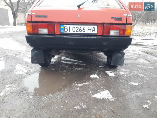 Красный ВАЗ 2109, объемом двигателя 1.5 л и пробегом 555 тыс. км за 1200 $, фото 1 на Automoto.ua