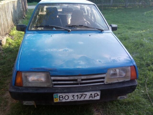 Синий ВАЗ 2109, объемом двигателя 1.5 л и пробегом 48 тыс. км за 600 $, фото 1 на Automoto.ua