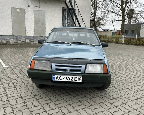 Синий ВАЗ 2109, объемом двигателя 1.3 л и пробегом 200 тыс. км за 730 $, фото 1 на Automoto.ua