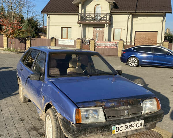 ВАЗ 2109 1990 у Львові на Automoto.ua Синій ВАЗ 2109, об'ємом двигуна 1.3 л та пробігом 100 тис. км за 420 $, фото 1 на Automoto.ua