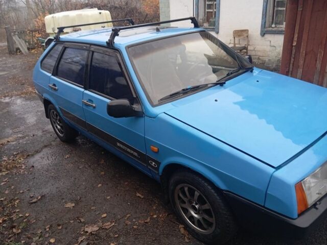 Синий ВАЗ 2109, объемом двигателя 1 л и пробегом 60 тыс. км за 714 $, фото 3 на Automoto.ua