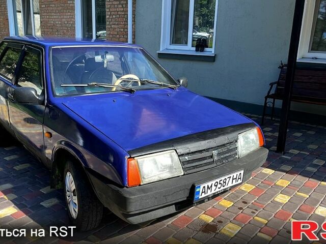 Синий ВАЗ 2109, объемом двигателя 1.3 л и пробегом 200 тыс. км за 600 $, фото 3 на Automoto.ua