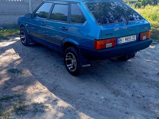 Синий ВАЗ 2109, объемом двигателя 1.5 л и пробегом 125 тыс. км за 1600 $, фото 1 на Automoto.ua