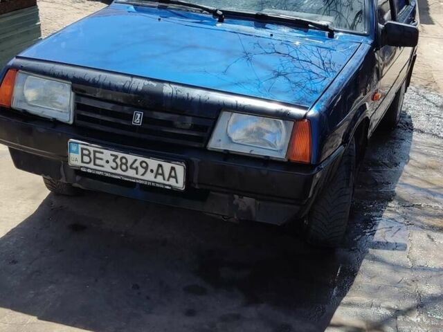 Синий ВАЗ 2109, объемом двигателя 1.5 л и пробегом 241 тыс. км за 1605 $, фото 3 на Automoto.ua