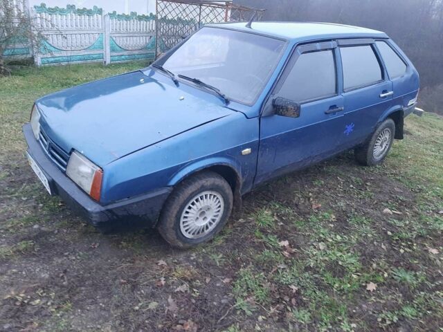 Синий ВАЗ 2109, объемом двигателя 5 л и пробегом 200 тыс. км за 650 $, фото 1 на Automoto.ua