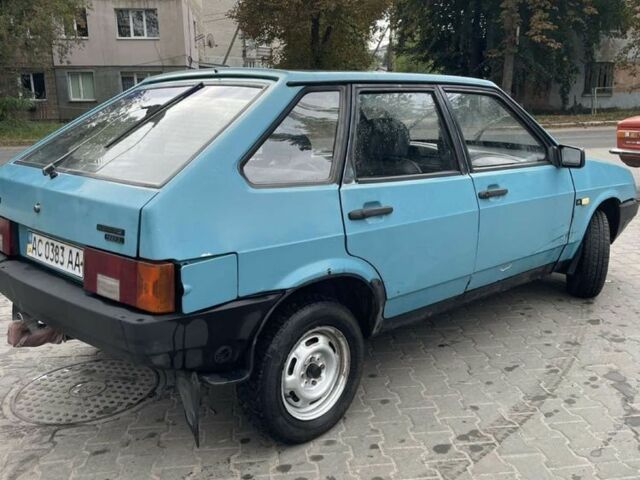 Синий ВАЗ 2109, объемом двигателя 1.5 л и пробегом 200 тыс. км за 1050 $, фото 1 на Automoto.ua
