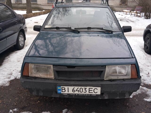 Зеленый ВАЗ 2109, объемом двигателя 1.3 л и пробегом 250 тыс. км за 355 $, фото 1 на Automoto.ua