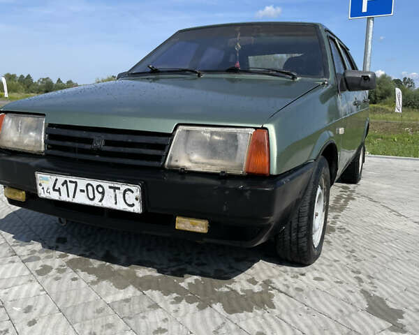 Зеленый ВАЗ 2109, объемом двигателя 1.5 л и пробегом 156 тыс. км за 1100 $, фото 1 на Automoto.ua