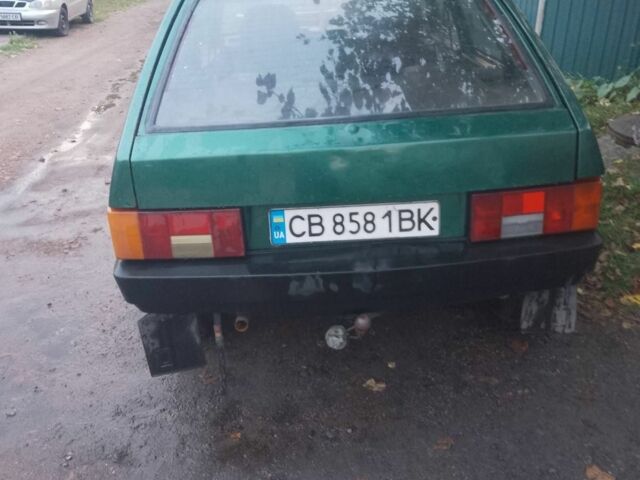 Зеленый ВАЗ 2109, объемом двигателя 1.5 л и пробегом 240 тыс. км за 1150 $, фото 1 на Automoto.ua