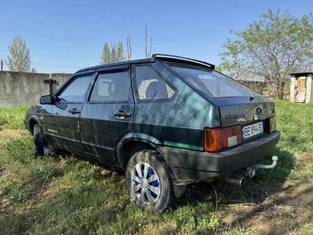 Зеленый ВАЗ 2109, объемом двигателя 1.5 л и пробегом 91 тыс. км за 1300 $, фото 3 на Automoto.ua