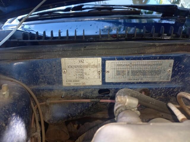 Синий ВАЗ 21093, объемом двигателя 1.5 л и пробегом 50 тыс. км за 1400 $, фото 13 на Automoto.ua