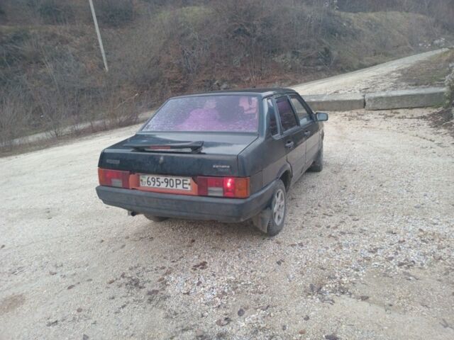 Черный ВАЗ 21099, объемом двигателя 1 л и пробегом 255 тыс. км за 1100 $, фото 1 на Automoto.ua