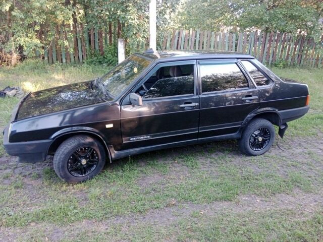 Черный ВАЗ 21099, объемом двигателя 1 л и пробегом 230 тыс. км за 1450 $, фото 4 на Automoto.ua