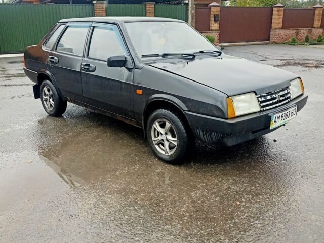 Черный ВАЗ 21099, объемом двигателя 1.5 л и пробегом 170 тыс. км за 1200 $, фото 3 на Automoto.ua