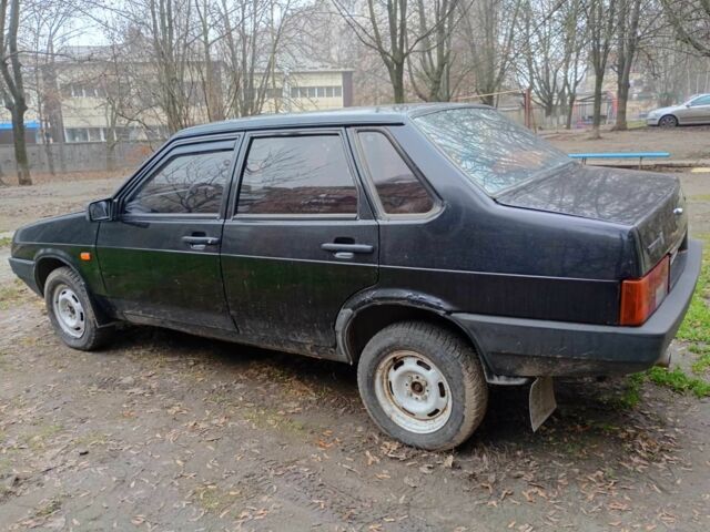Черный ВАЗ 21099, объемом двигателя 1.5 л и пробегом 245 тыс. км за 946 $, фото 1 на Automoto.ua
