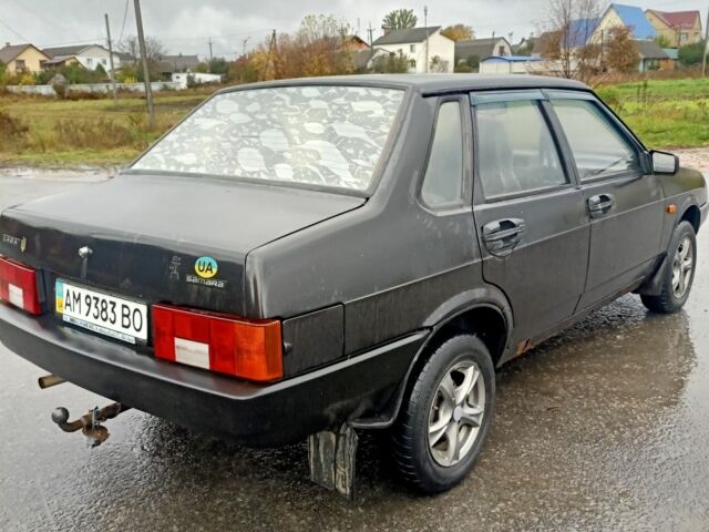 Черный ВАЗ 21099, объемом двигателя 1.5 л и пробегом 170 тыс. км за 1200 $, фото 1 на Automoto.ua