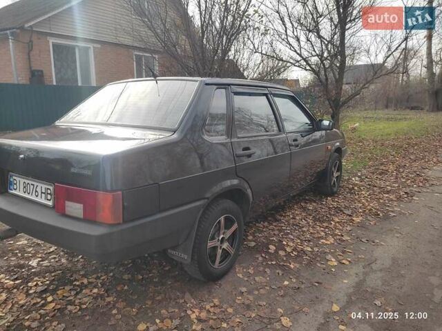Черный ВАЗ 21099, объемом двигателя 1.6 л и пробегом 148 тыс. км за 2000 $, фото 1 на Automoto.ua