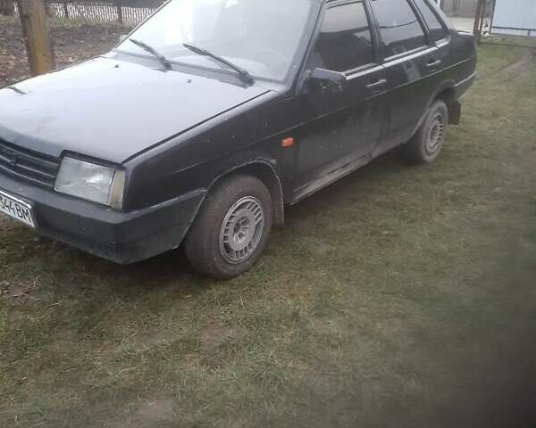 Черный ВАЗ 21099, объемом двигателя 1.6 л и пробегом 300 тыс. км за 1300 $, фото 1 на Automoto.ua
